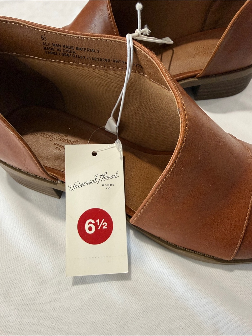NEW Universal Thread Tan Leather-Look Slip-On Booties - Picture 6 of 15